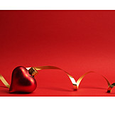   Red, Heart Shaped, Christmas Tree Decorations