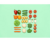   Gesunde Ernährung, Obst, Lebensmittel, Gemüse