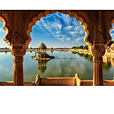   Jaisalmer, Chhatri, Amar sagar see
