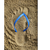   Footprint, Flip flops