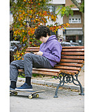   Teenager, Waiting, Urban, Smart Phone