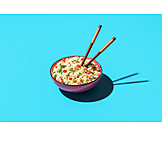   Asiatische Küche, Reisgericht, Essstäbchen