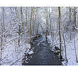   Wald, Winter, Fluss