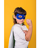  Child, Mask, Strong, Fist, Hero