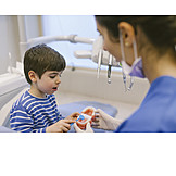   Child, Toothbrush, Explaining, Teeth Brushing, Dentist